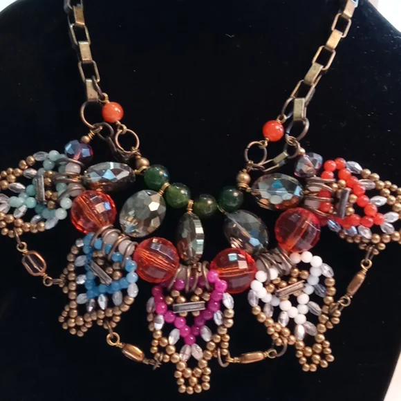 Anthropologie - Vintage PAM HIRAN Bib Statement Necklace